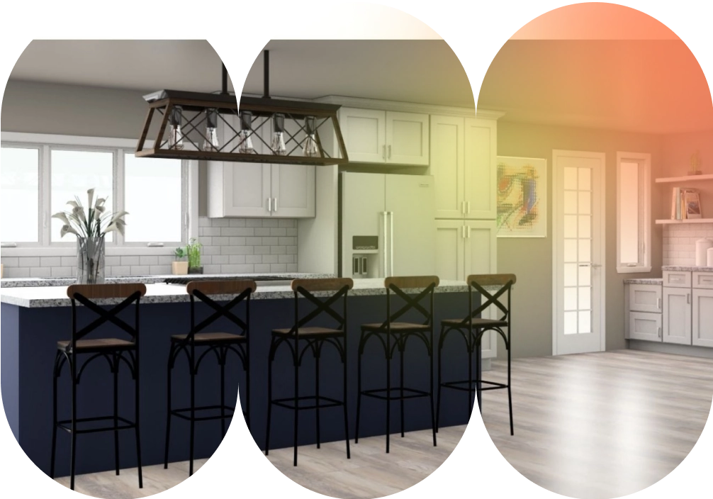 realistic 3d kitchen visualization image